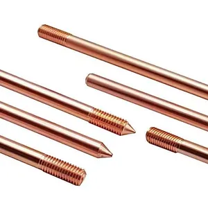 Copper Ground Rod Electrode for Lightning Current Dissipation Systems thumbnail-1