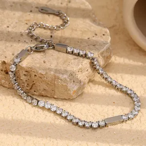 Adjustable Stainless Steel Bracelet, 6mm Thick, Solid Construction, Hypoallergenic, Bulk Wholesale thumbnail-1