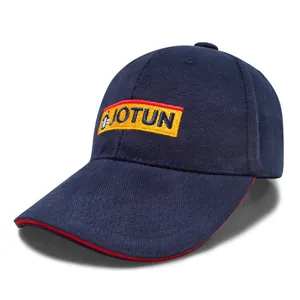 Baseball Cap Curved Visor Sandwich Brim Embroidered Patch Custom Metal Back Buckle Corporate Headwear Custom Logo Available thumbnail-4