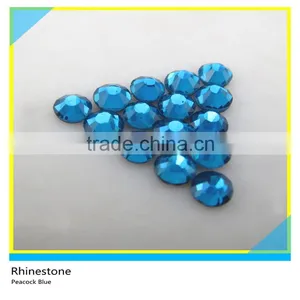 Wholesale Glass Dmc Rhinestone Hotfix Flat Back Round Stone AB Emerald thumbnail-3