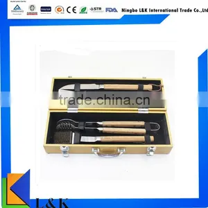Stainless Steel Bbq Tools Bbq Tools/bbq Tool Set/bbq Set Wood Box thumbnail-1