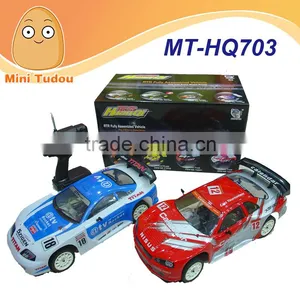 Mini Tudou MT-HQ703 27mHz Remote Control High Speed 50 Km/h Drift Toys 1:10 Scale Nitro Rc Power Car thumbnail-1