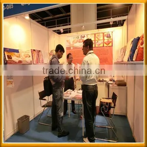 Greek Customer Visit Our Hongkong Exhibition for Polyester Electric Blanket With CE,ROHS Certification thumbnail-1