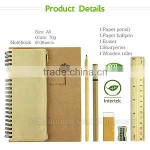 Eco Friendly Stationery Good Teacher Gifts Wholesale Packed in Craft Paper Box thumbnail-2