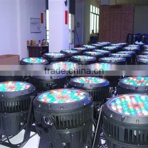 Professional Guangzhou Stage Lighting Led Par 54x3w Rgbw Dmx512 Led Par Waterproof Rate IP65 Cheaper Price Flight Case Pack thumbnail-2