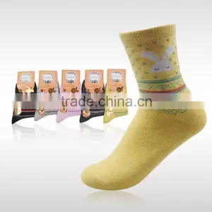 5 Pairs Women Fashion Dress Socks Winter Rabbit Wool Socks thumbnail-1