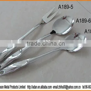 Newest Products -- SS Hollow Handle Kitchen Utensils -- Long Serving Spoon, Kitchen Meat Fork thumbnail-1