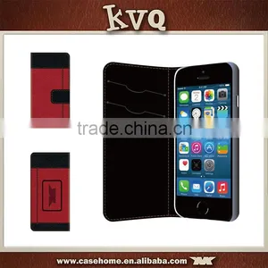 Custom Hand Made Flip Leather Case for Iphone SE thumbnail-2
