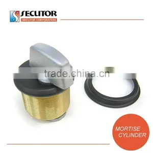 Security Round Thumb Brass Cylinder Lock thumbnail-1