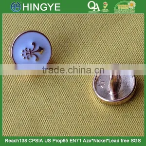 Anchor Logo White Color Enamelled Metal Shank Button --- M1876 Quality Choice thumbnail-1