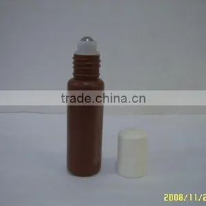 Empty Roll on Glass Bottles 10ml Refillable Color Roll On for Fragrance Essential Oil Metal Chrome Roller Ball10ml 1/3 oz thumbnail-1
