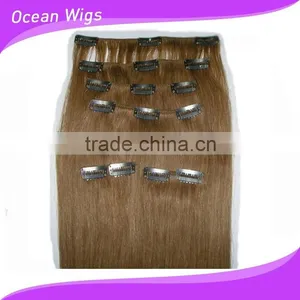 Wholesale Human Hair Extension Blond Full Thick 120g Clip in Human Hair Extension thumbnail-1