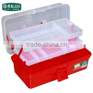 14.5 Inch Multifunction Colorful Three Layer Transparent Tool Case thumbnail-6