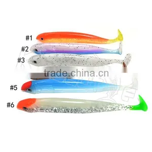 CHSOFT30 Drop Shipping Soft Fishing Lure Fish Shape Shad Bait 3pcs in One Bag thumbnail-6
