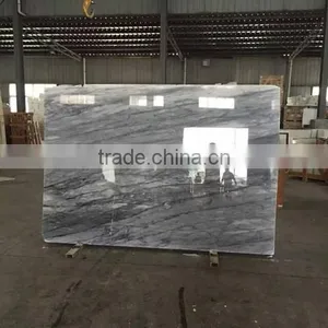 Popular High Quality New Grey Marble Pure Ink Marble Slabs thumbnail-3