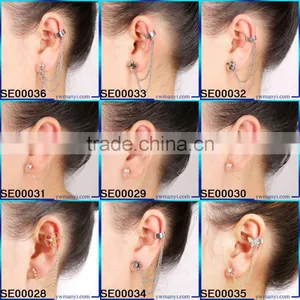 2016Fashion Drop Gemstone Restore Ancient Ways Earring E0081 thumbnail-6