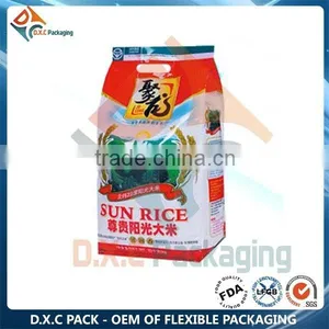 Foshan Vendor Quad Seal Rice Packaging Bag With Handle thumbnail-2