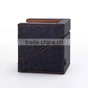 Custom Creative Rustic Safety Single Volta Leather Watch Winder thumbnail-4