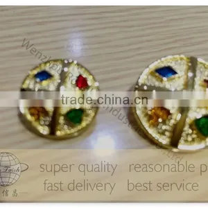 Alloy Button, Flat Zinc Button, Metal Button,metal Coat Buttons, 4 Holes Zinc Alloy Button thumbnail-1
