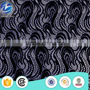 Heavy Black Cord Lace Fabric thumbnail-1