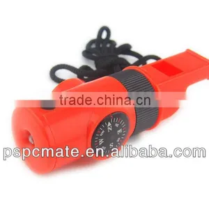 Camping Survival Whistle With Led Light & Mini Compass thumbnail-1