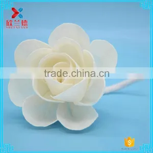 Make Handmade Organic Paper/wood Open Rose Decorative Artificial Flower thumbnail-2