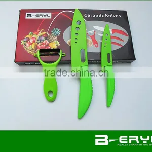 BERYL Black Blade 3pcs Set , Black Ceramic Knife Set 4"6"kitchen Knife+peeler+gift Box, 2 Colors ABS Handle thumbnail-4