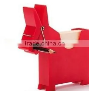 Pony Desktop Memo Note Holder Stand Office Gift With Pen Clip,Bk4111 thumbnail-1