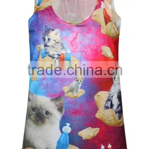 Drop Shipping Korean Ladies Custom Tank Short Tops For Jeans thumbnail-3