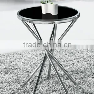 Round Coffee Table,glass Top Coffee Table,metal Coffee Table Legs DJ127 thumbnail-1