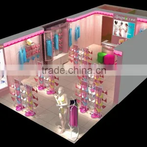 Clothing Store Display Furniture Garment Showcase Brand Underwear Shop Kiosk Display Showcase Design thumbnail-3