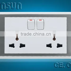 Double Socket Outlet With Switch (LIC33WN) thumbnail-1