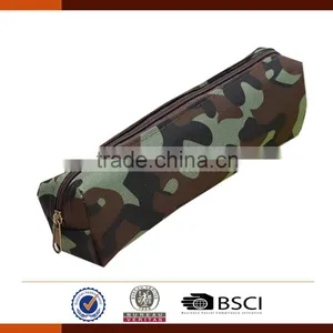 Wholesale Round 600D Camouflage Pencil Case for Kids thumbnail-3