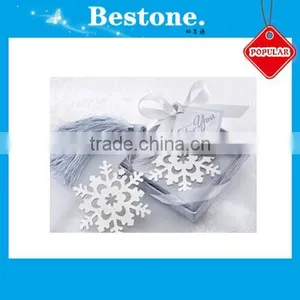 Wedding Gift Bookmark Snowflake Bookmark Wedding Giveaway Gift thumbnail-1
