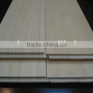 Cheap Natural White Horizontal Flat Grain Bamboo Flooring thumbnail-1
