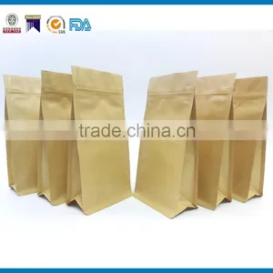 2016 HOT SALES High Grade Kraft Stand up Zippper Pouch/Brown Kraft Paper Bags thumbnail-2