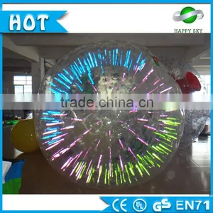 2016 HappySky 100% PTU/ PVC Inflatable LED Human Sized Hamster Ball, Zorb Ball, Human Hamster Ball for Sale Quality Choice thumbnail-2