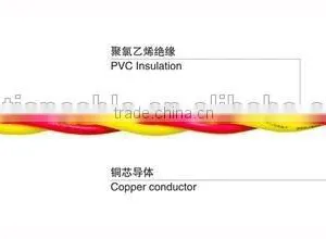 RVS/Cu Conductor PVC Insulated Twisted Pair Connecting Flexible Cable/Wire thumbnail-2