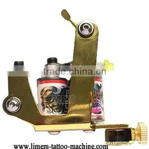 Golden Colour Best Brass Handmade Liner Tattoo Machine Tattoo Gun thumbnail-1
