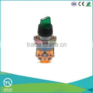 UTL Wholesale Products Self-locking Waterproof Push Button Switch Turn Button With Red Green Yellow Light thumbnail-1
