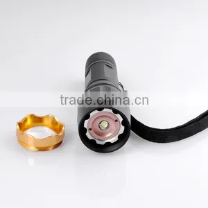 Wholesale Price T6 Adjustable Focus Zoomable LED Flashlight Torch thumbnail-5