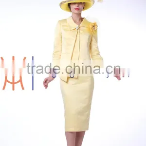 2015 Latest and Fashion Ramie Twill Ladies Elegant Suits thumbnail-1