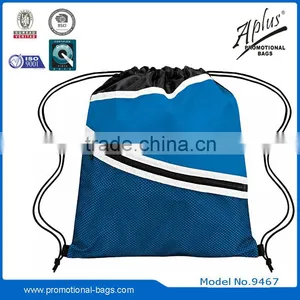 Website Cheap Promotional Drawstring Gift Mesh Zipper Bag thumbnail-3