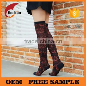 School Sex Girl Knee Ski Socks ,over the Knee Socks,cheap Knee High Socks thumbnail-3