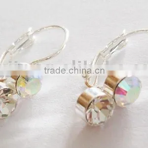 Fashion Earring With Two Stones thumbnail-1