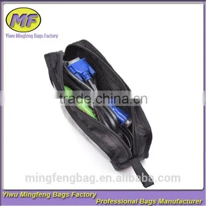 Travel Organizer Carrying Zipper Mesh Case for Laptop Bluetooth Transmitter Line Cable thumbnail-1