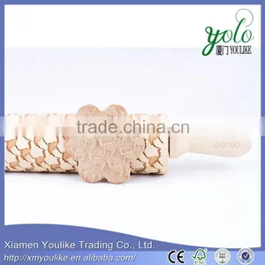 Eco-friendly Bamboo Rolling Pin With Engraved Camel Pattern thumbnail-3