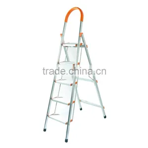 High Quality Aluminum Household Folding Ladder thumbnail-1