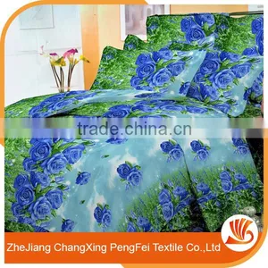 China Shopping Online Home Bedsheets King Size Flower Printed Bedding Set thumbnail-2