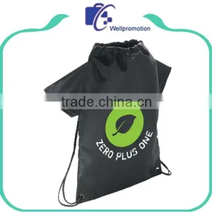 Promotional Custom Waterproof Polyester Drawstring Backpack thumbnail-3
